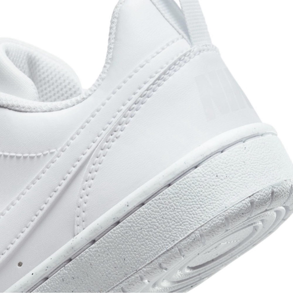 ✨NIKE COURT BOROUGH LOW RECRAFT BIG KIDS✨ White Low-Top Sneakers - Picture 6 of 8